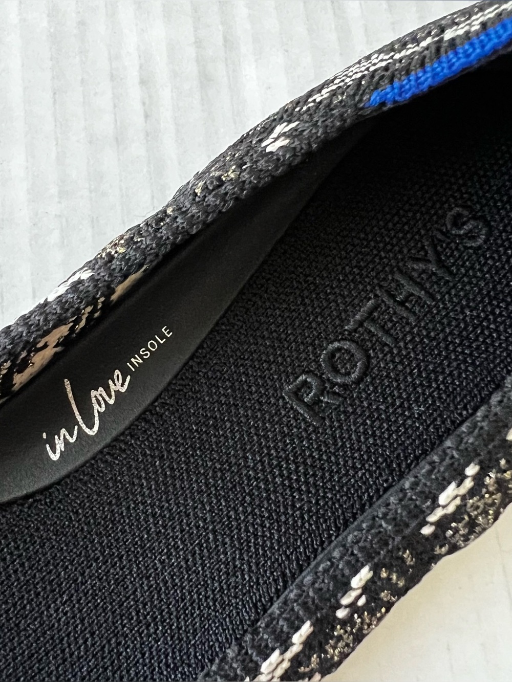 Rothy's x Anthropologie The Point II Flats Black Chantilly Pointed Toe 8.5 - Picture 13 of 14